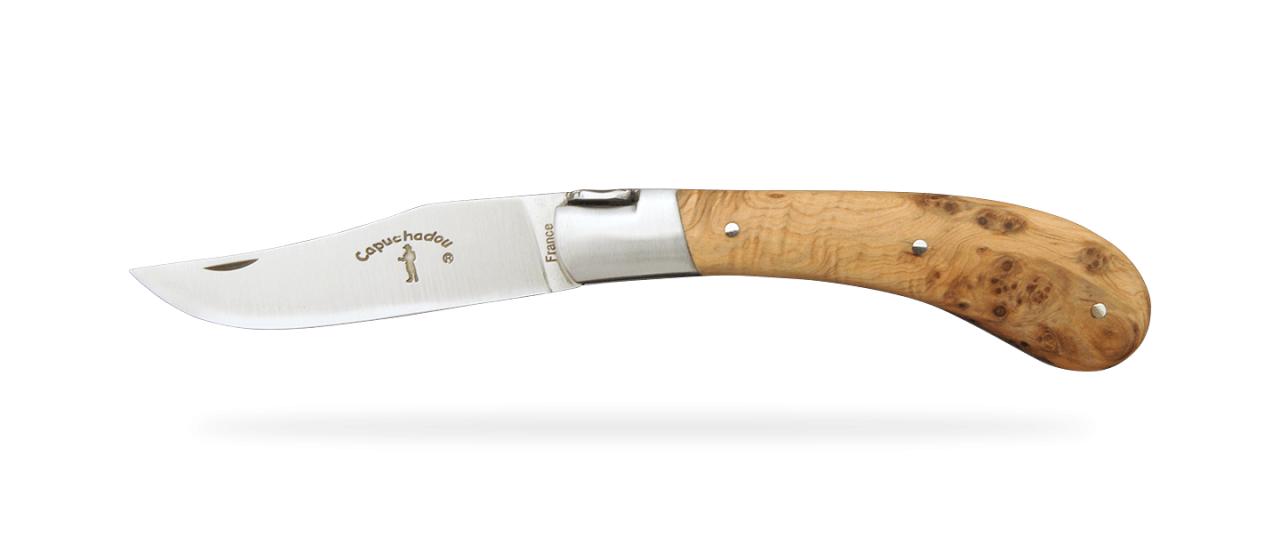 "Le Capuchadou®" 10 cm handmade knife, juniper
