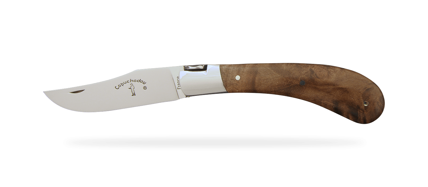 "Le Capuchadou®" 10 cm hand made knife, stabilized maple