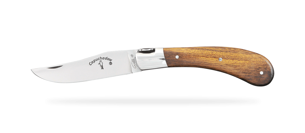 "Le Capuchadou®" 10 cm handmade knife, Ironwood