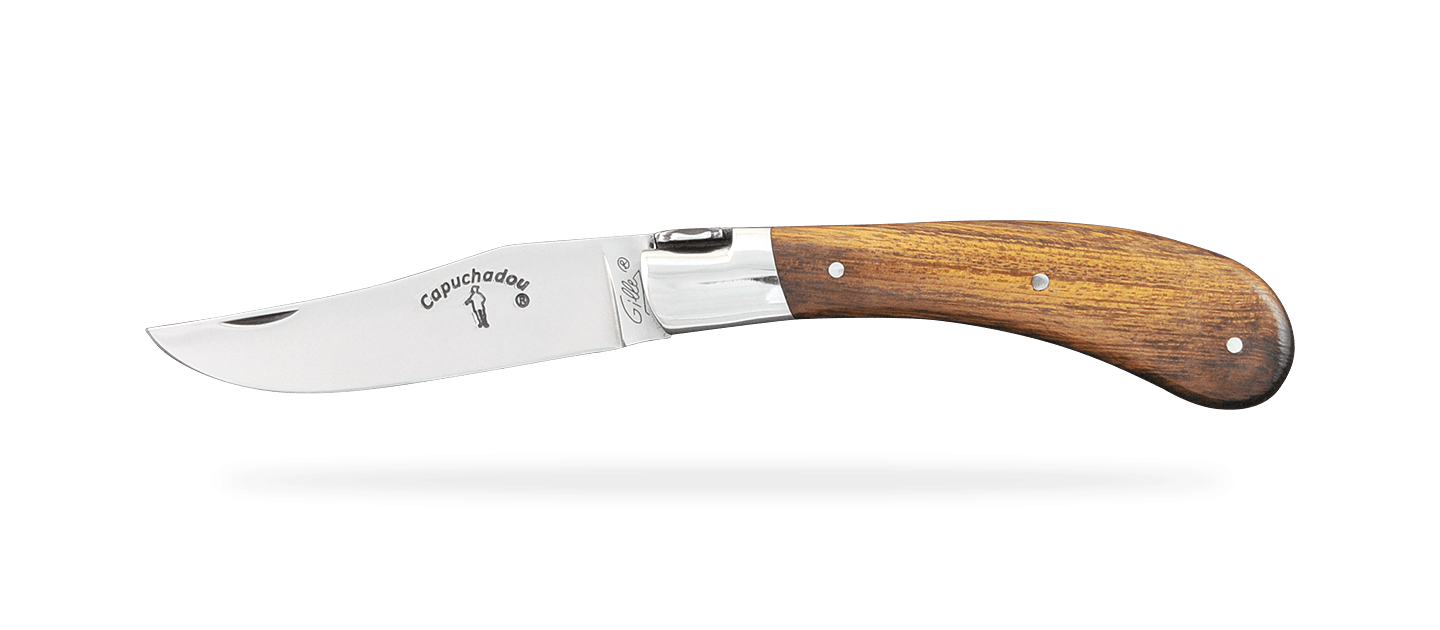 "Le Capuchadou®" 10 cm hand made knife, Ironwood