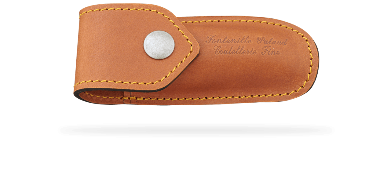 Belt leather sheath for Capuchadou 10 cm knife