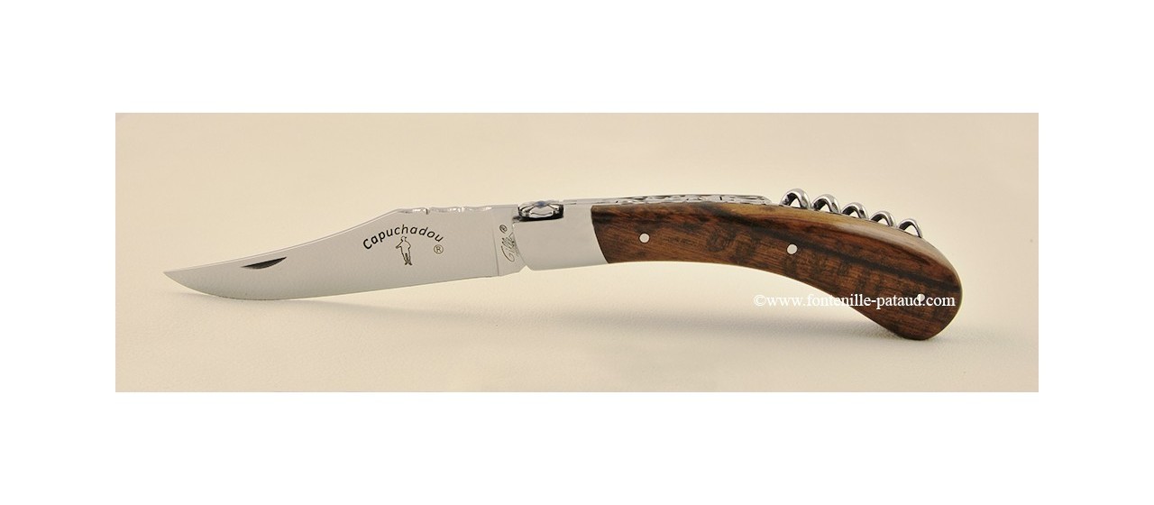 "Le Capuchadou" 12 cm Corkscrew with an Amourette handle