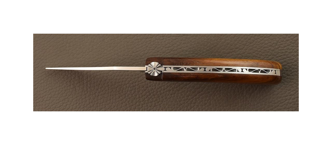 Couteau Le Capuchadou® 12 cm, Plein manche Bois de fer
